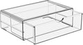Sorbus Large Stackable Acrylic Drawers - 1 Clear Storage Drawers for Organizing Make up, Nail Polish, Hair Accessories, and Beauty Supplies - Makeup Organizer for Vanity, Bathroom Organizer Countertop