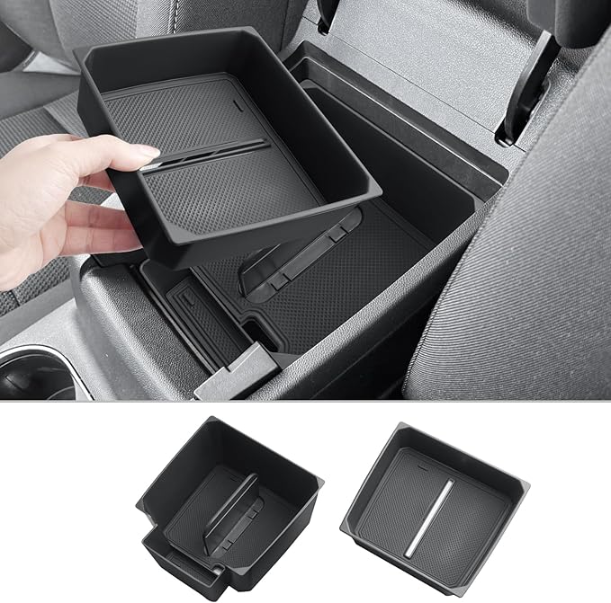 CDEFG for 2023-2025 Colorado Canyon Center Console Organizer Tray for 2023-2025 Chevy Colorado GMC Canyon Middle Console Organizer Armrest Storage Box 2024 Colorado 2025 Canyon Truck Accessory,2PCS