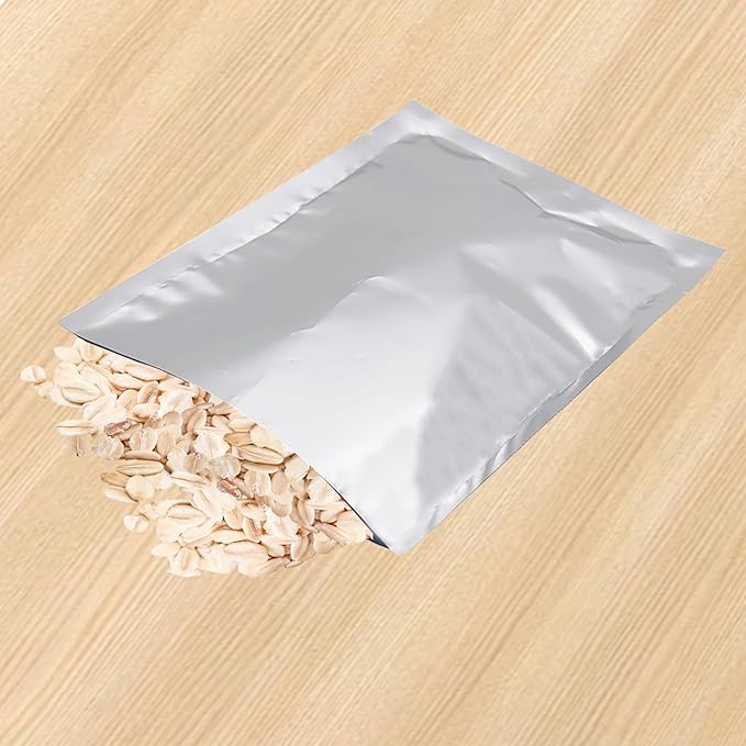 Heat Sealable Mylar Food Storage Bag,ULIFESTAR 5.5Mil Thicker Food Storage Pouches Oxygen Absorbers Vacuum Seal Airtight Packaging for Coffee Beans, Tea, Grains, etc（35 * 50cm/13.78 * 19.69'' ）