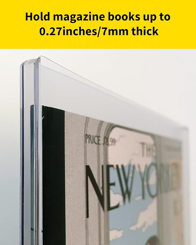 9x11.5 Magazine Toploaders 10 Pack, 7mm Capacity Magazine Holders | 15 Mil Rigid PVC Magazine Protector Sleeves, Clear Acid-Free for Collectors, Photos, Posters, Vintage Issues, Comic&Documents