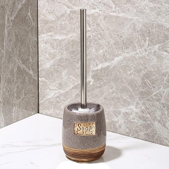 Toilet Bowl Brush and Holder Toilet Brushes with 304 Stainless Steel Handle for Bathroom Toilet Cleaner Brush, No Dead Angle Home Cleaning Utensils Bathroom Accessories (Color : A) (C)