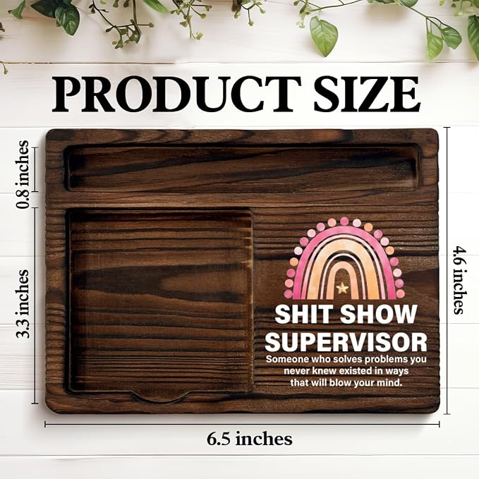 Boss Gifts Funny Sticky Note Holder, Humor Gift for Boss Supervisor Leader Manager Birthday Christmas, Funny Gifts for Bosses Lady Office Post it Note Dispenser for Office Desk Decor