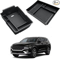 2023 Santa Fe Center Console Organizer - For 2021-2023 Hyundai Santa Fe Armrest Box Organizer + TPE Lower Console Organizer Tray For 2021-2023 Santa Fe(SE/SEL/XRT/Limited/Calligraphy) Accessories