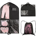 Dance Costume Garment Bag for Dancers with Backpack Storage Bag,40 inch Kids Garment Bag for Dance Competitions with Pockets for Dance Costumes,Cheer Uniform Garment Bags for Hanging Clothes Travel