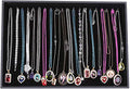 Stratalife 20 Hooks Necklace Organizer Tray, Stackable Jewelry Organizer for Women, Velvet Jewelry Display Storage Tray for Necklace Bracelet, 13.8" x 9.4" x 1.2", Black
