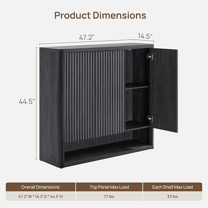 SICOTAS Shoe Cabinet 94.4" Wide Freestanding Hidden Shoe Storage Cabinet with 6 Doors & 8 Adjustable Shelves Tall Modern Shoes Rack Organizer Cabinets Storage for Entryway Hallway Living Room Entrance