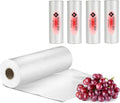 Mr Miracle Plastic Produce Bags for Food Storage - 12"x20" Clear Grocery Bag for Fruits, Vegetables, Bread - Easy Peel-Off Design, Continuous Roll, 1.75" Core, Pack of 1440 Bags [4 rolls]