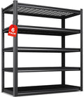Set of 6 Garage Shelving-3000 lbs 5 Tier Storage Shelves,Adjustable Heavy Duty Metal Shelving Unit and Storage Large Wire Rack,Utility Steel Shelf for Warehouse Industrial Pantry Basement -78"x46"x20"
