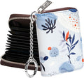 FurArt Zipper Wallet Women, RFID Blocking Credit Card Wallet, Business Card Holder, Compact Size KeyChain Wallet