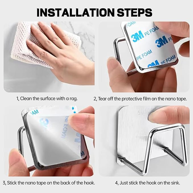 Sponge Holder for Kitchen Sink Suction,sponge caddy in Sink Sponge Holder Dish Rack for Kitchen Storage Organization Home Necessities（2 Pcs）