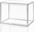 CELSOL Clear Acrylic Display Case – Stackable Storage Box with Magnetic Lid, Dustproof Organizer for Collectibles, Figures, Shoes, and Books – Large Size 14.2"x8.7"x10.6"