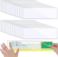 Chinco 30 Pcs Self Adhesive Pockets, Bin Labels for Storage Bins, Clear Pocket Label Sleeves, Plastic Index Card Holder with Top Open for Organizing Bins Box Drawer(3.55 x 10.8 Inches)