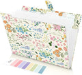 SKYDUE Expanding File Folder with 5 Pockets, Accordion File Organizer, Portable Receipt Paper Documents Organizer, Letter Size Filing Folder School Office Supplies, Apricot