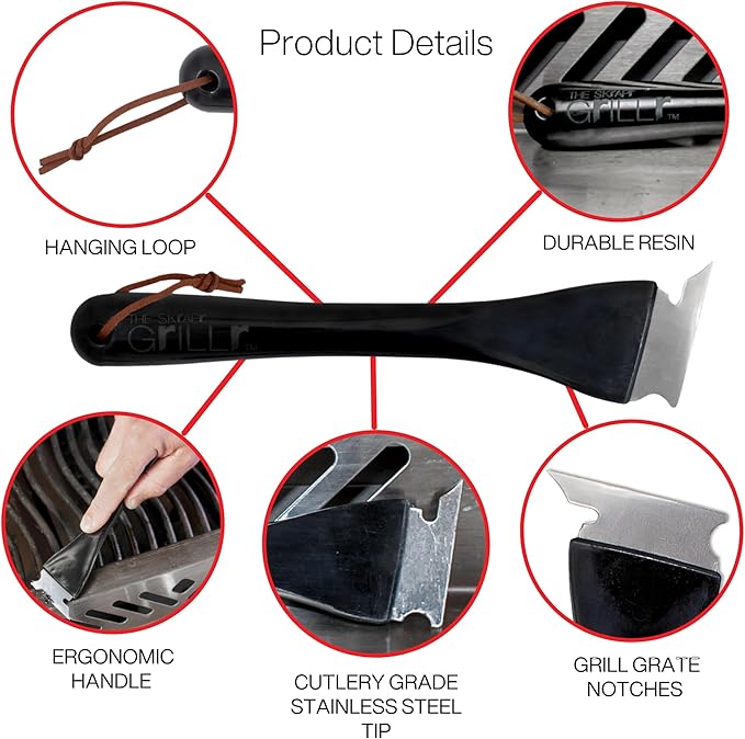 Handy Home 22705 The Skrapr Grillr, BBQ Cleaning Tool