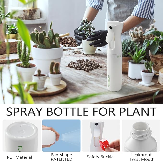 FLAIROSOL OLIVIA SIGNATURE Oil Sprayer, 200ml Glass, Black | Portion control mist for air fryer, salad, BBQ, refillable & reusable, fine mist olive oil kitchen sprayer, anti-drip