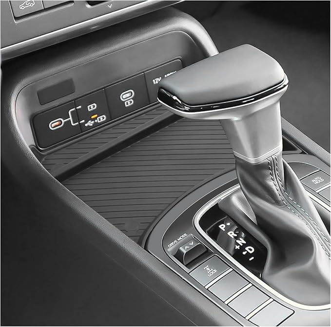 SXCY for 2024 2025 2026 Hyundai Kona Front Console Organizer for 2024-2026 Hyundai Kona Accessories Console Storage 2026 Kona Console Organizer [Only Fit 24+ Kona Gas SE SEL with Manual Shift Handle]