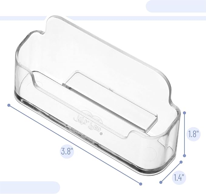 Mr. Pen- Acrylic Business Card Holder for Desk | Clear Plastic Business Cards Display Holders Stand, 3 Packs, Fits 40-60 Cards