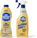 Bar Keepers Friend Soft Cleanser 26 oz + Spray & Foam Multipurpose MORE Spray Cleaner 25.4 oz, Multi Purpose Cleaner Bundle, Removes Grease, Rust Stains, Soap Scum & More in Home & Outdoors