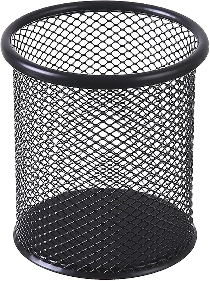 Pen Holder Pencil Organizer Mesh Cup Marker Tape Clip Scissors Container for Office Desk School Student and Teacher