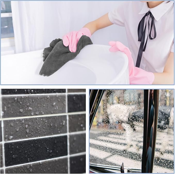 Shiny Wipes Shower Cleaning Cloths, Shiny Drying Towel, Super Absorbent Microfiber Bath Towels, Fast Drying Shower Towels, Microfiber Towels for Cars (1pack, 15.74 * 15.74 INCH)