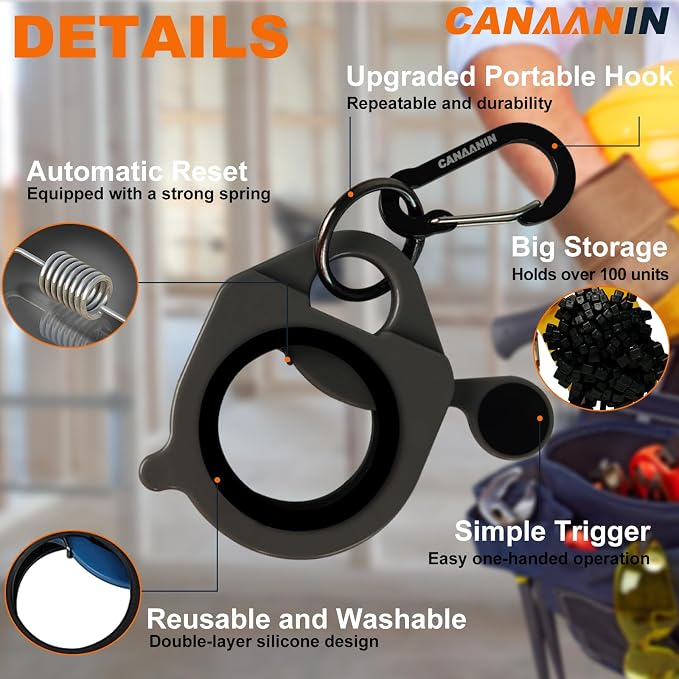 Zip Tie Holder Cable Tie Holder Heavy-Duty Colored Upgraded for Tool Belt Electrician Tool Tradie Bits Organized Strong Efficient Storage Reusable Portable(Colored, 4 Piece)