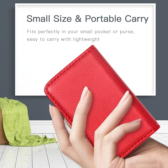 Padike Business Name Card Holder Luxury PU Leather,Business Name Card Holder Wallet Credit card ID Case/Holder For Men & Women - Keep Your Business Cards Clean