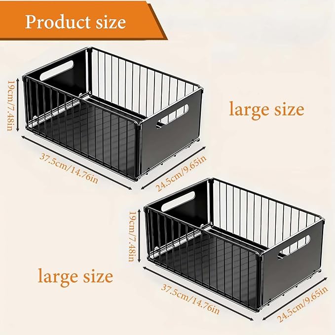 Pull out Cabinet Organizer Fixed with Adhesive Nano Film,Heavy Duty Slide out Pantry Shelves Drawer Storage,Sliding Mesh Cabinet Basket for Kitchen, Bathroom,Home, 9.65"W X14.76"D X7.48"H, pack of 2