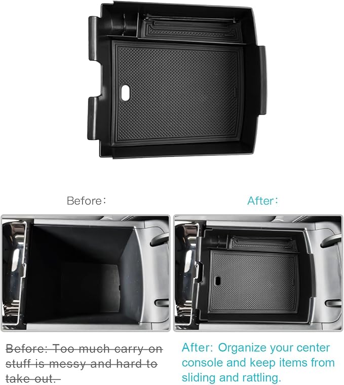 CDEFG for 2025 2026 Hyundai Tucson Limited Center Console Organizer, for 2025 2026 Hyundai Tucson Accessories Middle Console Storage Box(Electronic Transmission of AT ONLY)