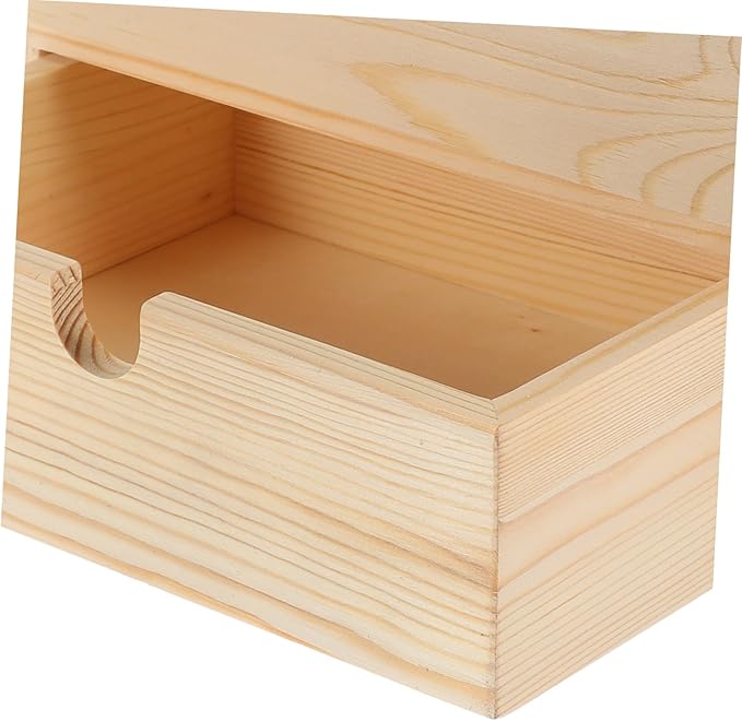 Cabilock Wooden Jewelry Organizer Versatile Storage Box with Two Layers Stylish Desktop for Home Office Classroom Natural Color for Aesthetic Decor