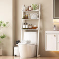 Solid Bamboo Toilet Shelf,3 Tier Bathroom Shelf with Anti-Slip Base | Solid bamboo over the toilet storage – naturally moisture-resistant for bathrooms, built for long-lasting durability