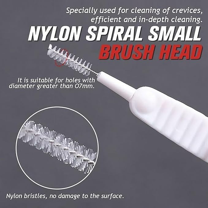 Shower Head Cleaning Brush, 2026 Upgrade Shower Head Cleaning Brush for Small Hole Gap Hole Anti-Clogging Cleaning Brush Multifunctional Shower Head Cleaner Tool for Household (10PC)