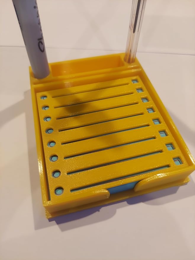 Sticky Note Holder w/Stencil (Yellow)