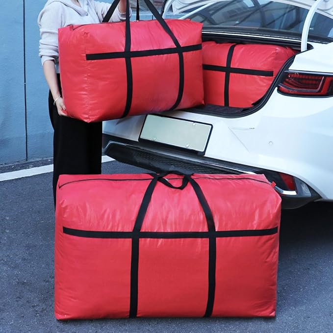 Extra-large Tarp Storage Bag (Red, 31Gal/120L)