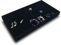 The Display Guys - Stackable Jewelry Tray and Organizer - for Drawers, Dressers, Store Display (18 Compartments, Black Velvet)