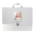 Pearhead Baby Briefcase and Document Organizer, All In One Expanding File Folder, Baby's Paperwork and Records, Newborn Keepsake and Memory Box with Labels, Baby Girl or Baby Boy Gift, Gray Chevron | All In One Expanding File Folder Set, Organize Baby'...