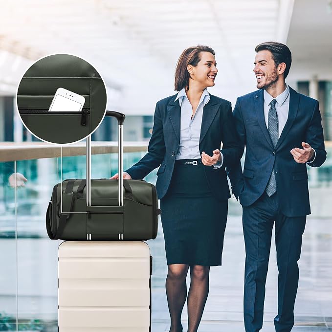 Garment Bags for Travel,45L Carry on Convertible Garment Duffle bag for Men Women - 3 in 1 Hanging Suit Travel Bag with Shoulder Strap
