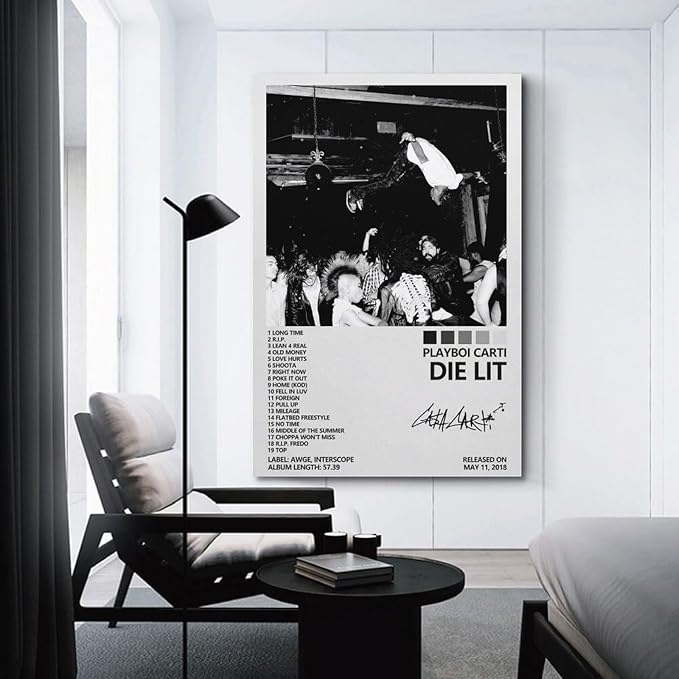 OrdaLi Playboi Carti Poster 12x18inch Unframed Wall Art