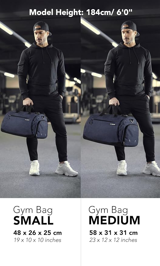 Fitgriff® Gym Bag for Men & Women with Shoe & Wet Compartment - Duffle Bag for Travel, Sports, Fitness & Workout