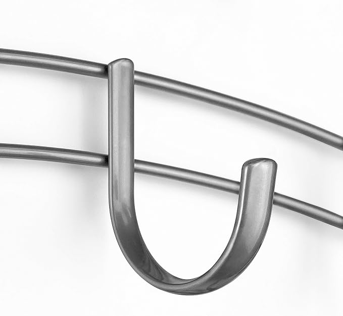 LYNK PROFESSIONAL® HOME™ Over the Door Hooks - 14 Hook – Over the Door Coat Rack - Over the Door Hanger - Hanging Towels or Clothes - Bathroom, Bedroom, Laundry Room - Lifetime Ltd. Warranty, Platinum
