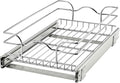 Rev-A-Shelf Steel Wire Pullout Drawer Organizer Shelf for Kitchen Cabinets, Slide Out Storage Basket, Min Opening Width of 11.5", 12" x 20", 5WB1-1220CR-1
