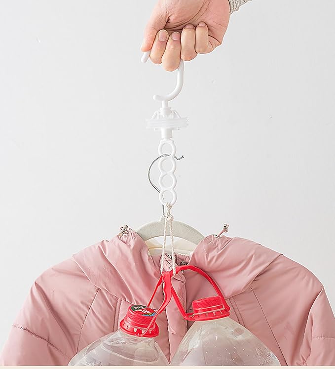 Hanging Vacuum Storage Bags with Pump, 4 Pcs 4 Hooks 43.3 Inch x 27.6 Inch PE Compression Down Jackets Arrange Bags for Saving Closet Space (Medium)