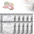 Reusable Aluminum Foil Sealable Storage Bags, Upgrade Reusable Food Storage and Preservation Slider Bags with a Stand-Up Bottom Design Preservations Bags for Kitchen (L(10.23 * 11.41in), 10pcs)