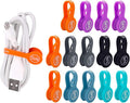 Cable Cord Organizer Magnetic Cord Organizers Twist Tie Magnet Clips Cord Wrap Keepers For Charging Cord Headphone Cord Holder Silicone Cable Strap Appliance Fridge Bookmark Whiteboard Keychain 14PACK