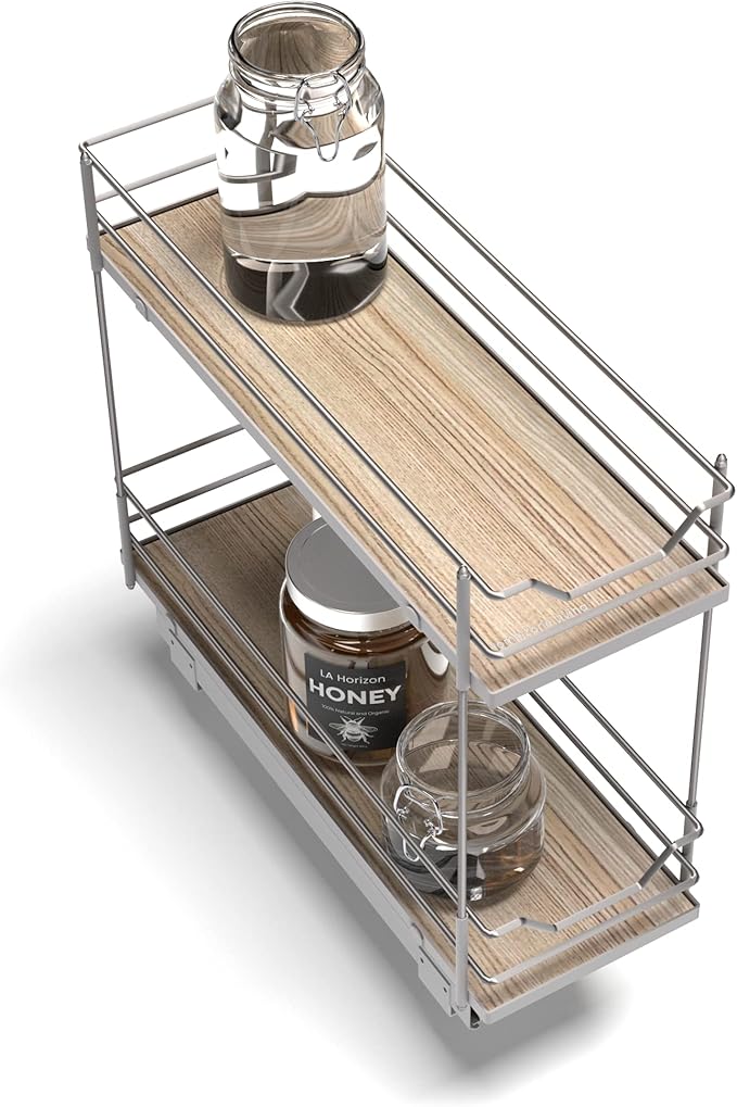 Home Zone Living Pull Out Kitchen Cabinet Organizer