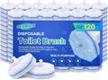 120pcs Disposable Toilet Brush Refills, Bulk Toilet Bowl Cleaner Refill Pads, Compatible with Most Toilet Cleaning Wands, High-Value Scrubber Replacement Heads, 120 Count