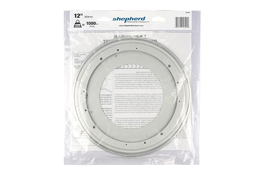 Shepherd Hardware 9549 12-Inch Lazy Susan, 1000-Lb Load Capacity, Metal
