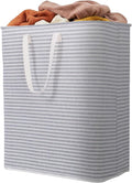 Lifewit 1 Pack Laundry Basket 125L Each, Collapsible Clothes Hamper with Reinforced Handles, Freestanding Waterproof Design for Bedroom and Laundry Room, Grey 125L Total