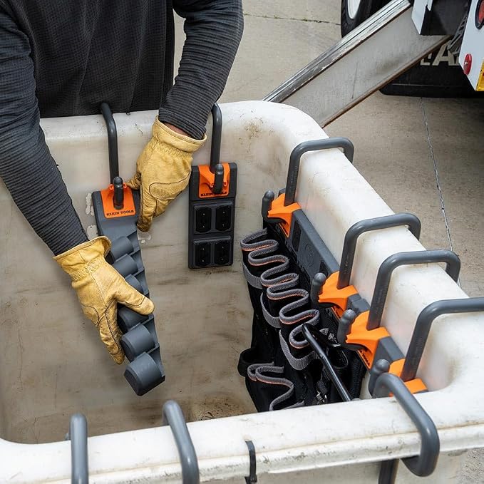 KLEIN TOOLS BC312 Lineman S-Hook, Made in USA, for Utility Buckets with 3-Inch Lip, Connects to All Bucket Work Center S-Hook Modules