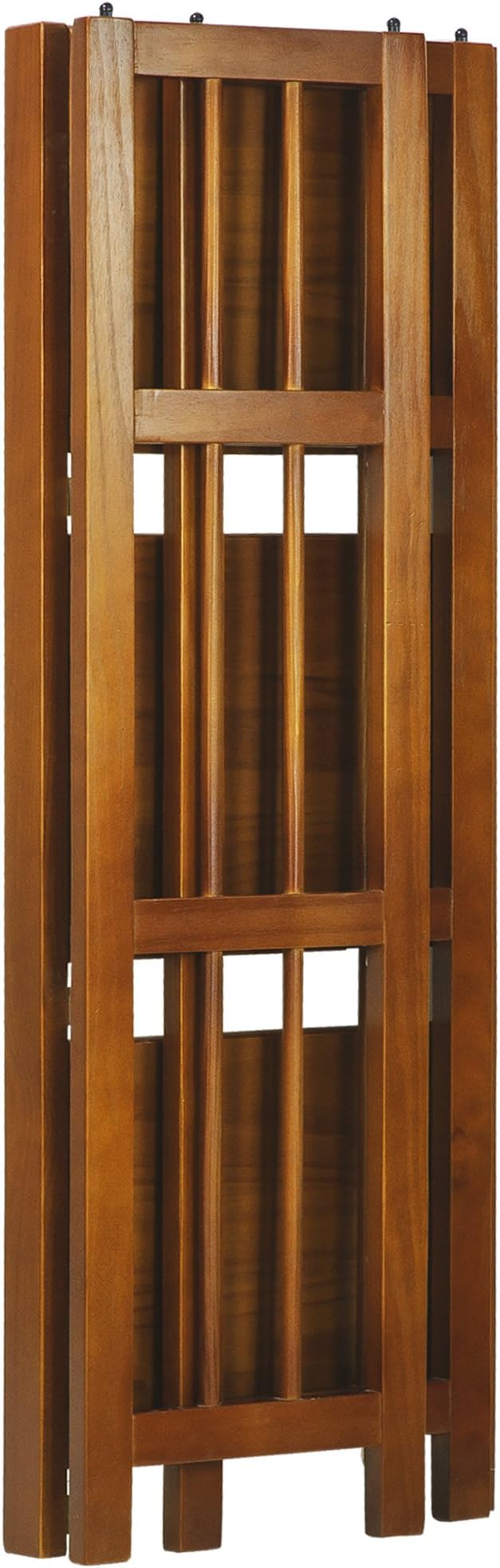 Casual Home 3-Shelf Folding Bookcase (14" Wide)-Honey Oak
