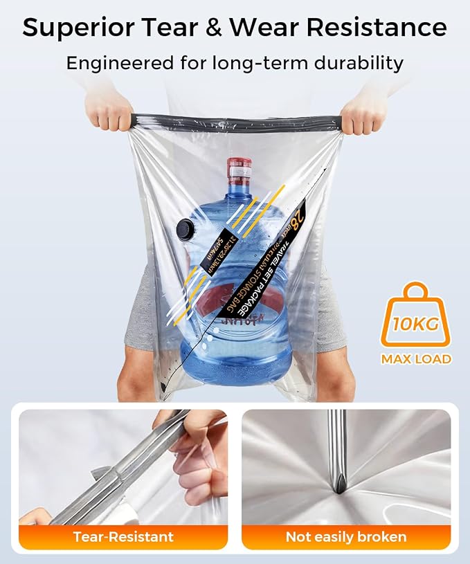 Vacuum Storage Bags with Rechargeable Electric Air Pump, 10 Pack Airtight Compression Packing Bags Space Saver for Clothes, Travel, Clothing, Luggage, Suitcase, (2 Large/4 Medium/4 Small)